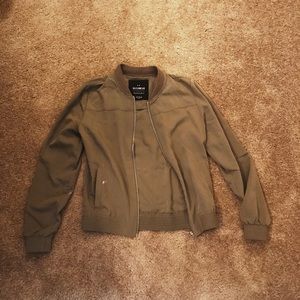 Army Green Bomber Jacket